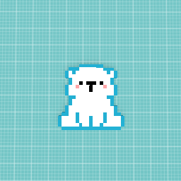 Polar Bear Pixel Art