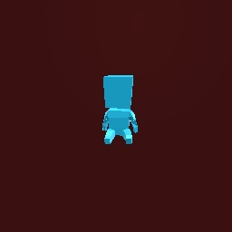 Cyan statue of a makers empire skin