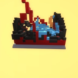 Mincraft volcano