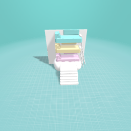 Pastel bunk bed