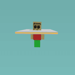 man with the upside-down face