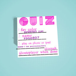 quiz