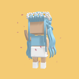 Blue and white outfit :>