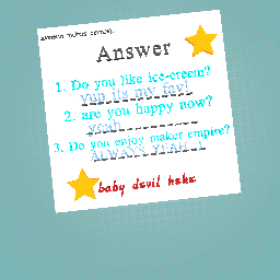 anwser from someone idk who is