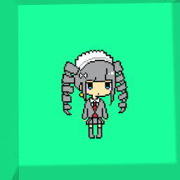 Kawaii maid Pixel Art