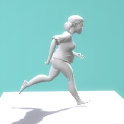 Fat lady running