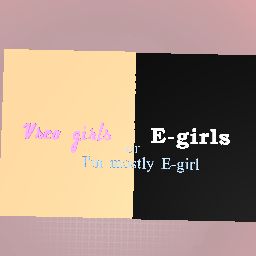 Vsco girl or e-girl