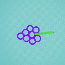 Grape bubble wand