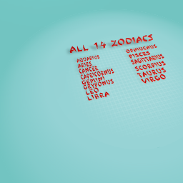 All Zodiacs New And Old