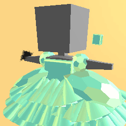 Made by Elspell - turquoise ball gown -