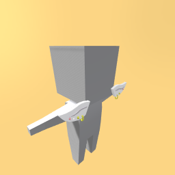 White elf ears with earings