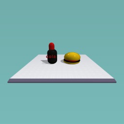 cheese buger and coke