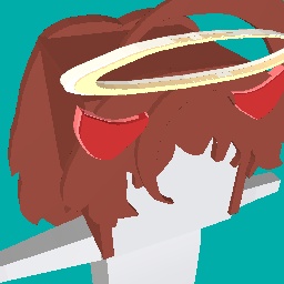 Brown Hair With Ahoge And Devil Horns/Angel Halo