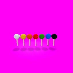 A Group of colorful lollipops