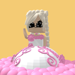 Pretty pink flower girl