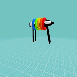 Spaceship rainbow little horse