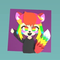 rainbow fox girl