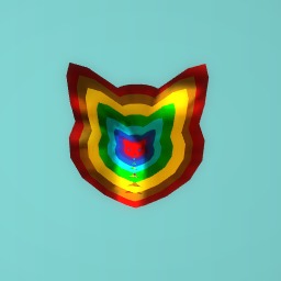 Metalic rainbow cat