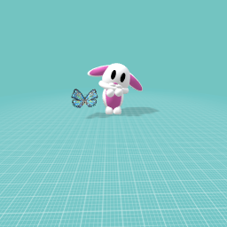 The butter fly and the bunny