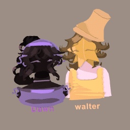 Dawn and walter<3(fan art drawing) for @nannn