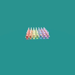 Colourful Rainbow Gnomes