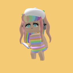 Cute rainbow girl