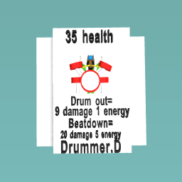 Drummer. D’s card