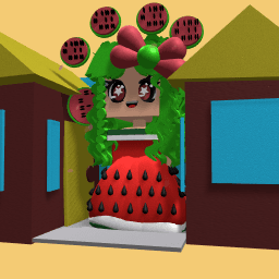 Prinncessrose triker treating in her costume