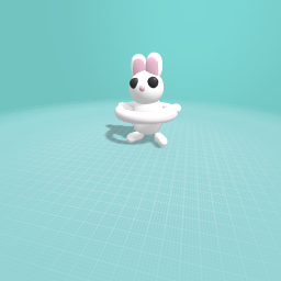 Hoola-hooping bunny