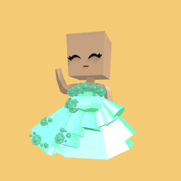 Orange shiny dress xD