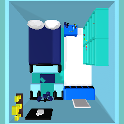 Blue bedroom