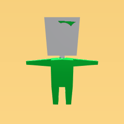 all green with a block