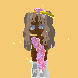 The flower dress is not mine