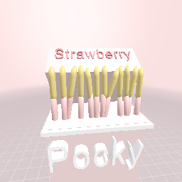 Strawberry pocky! Unfinished
