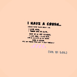 I have a crush .////.