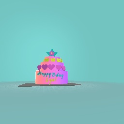 Colourful cake