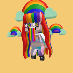 rainbow girl