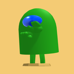 bootleg green among us character