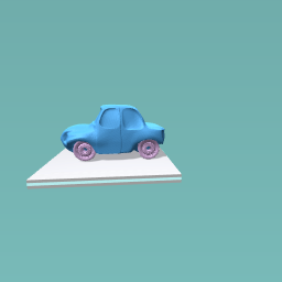 The blue ordalary car