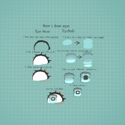 How i draw eyes ! (⁎⁍̴̛ᴗ⁍̴̛⁎)