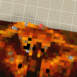 Fire man with golden shiny wings