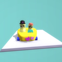 Man and boy on the car