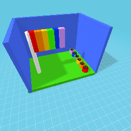 Pride flag and flower pots
