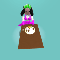 the pink princess eat