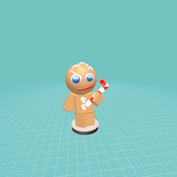 Cool looking gingerbrave figure i made