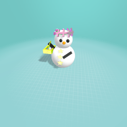 Flower snowman