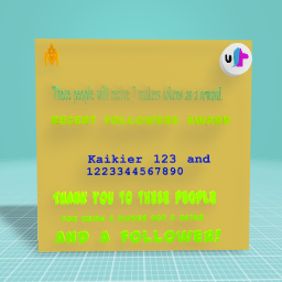 Recent followers award