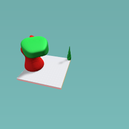 Red pikmin cake topping