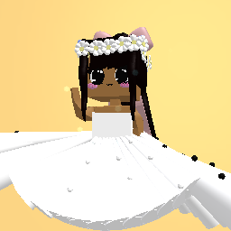 Cute brown girl wedding day ^-^