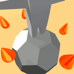 The moon and astrod rocks